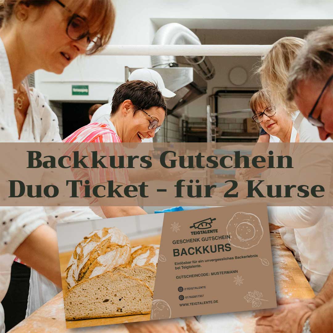 Backkurs Gutschein Duo Ticket